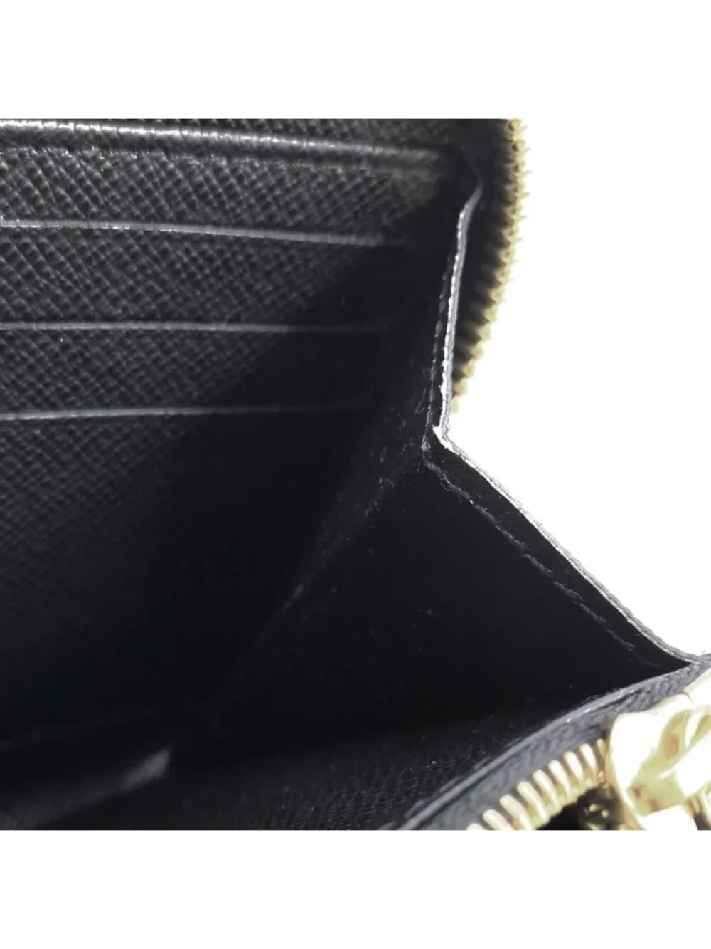 Louis Vuitton Zippy Wallet Monogram Giant Leather Brown Round Gold